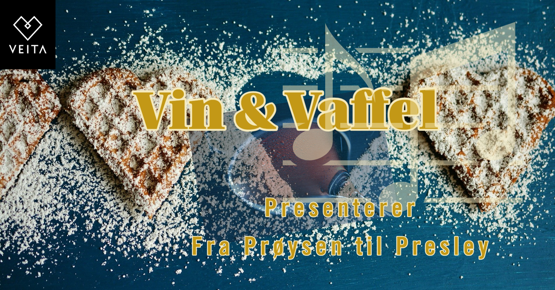 bilde vin og vaffel
